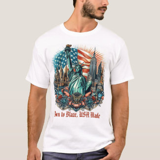 Patriotic Liberty Blaze T - Shirt - USA Made