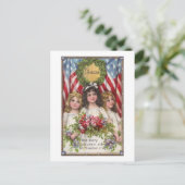 Patriotic Liberty Girls Postkarte (Stehend Vorderseite)