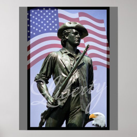 Patriotic Liberty Minuteman Poster (Vorne)