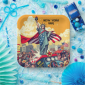 Patriotic Liberty Parade - Vintag 4. Juli USA Pappteller (Party)