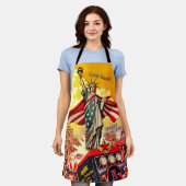 Patriotic Liberty Parade - Vintag 4. Juli USA Schürze (Getragen)