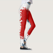 Patriotic Liberty Square Red White & Blue Leggings (Rechts)