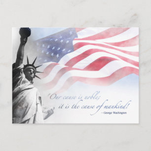 Patriotic Liberty Statue USA Berühmtes amerikanisc Postkarte