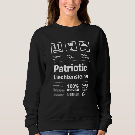 Patriotic Liechtensteiner Patriotism Liechtenstein Sweatshirt (Vorderseite)