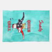 Patriotic Longhorn Kuh Küchentücher (Horizontal)