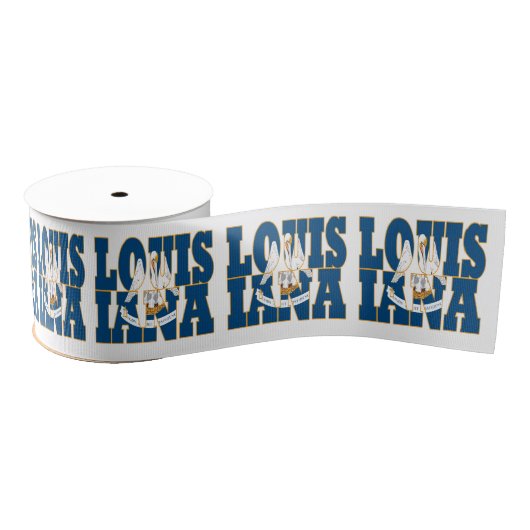 Patriotic Louisiana Staatsflaggengestaltung Ripsband (Spule)