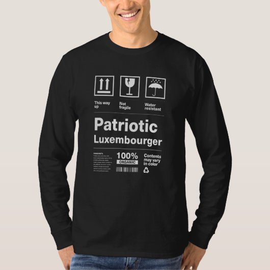Patriotic Luxembourger Patriotism Luxembourg Count T-Shirt (Vorderseite)