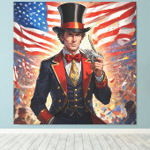 Patriotic Magician Spektakel Leinwanddruck (Insitu (Holzboden))