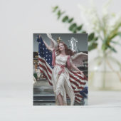 Patriotic Maiden Postkarte (Stehend Vorderseite)
