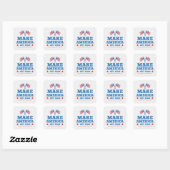 Patriotic 'Make America Vote Again' Square Sticker (Blatt)