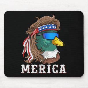 Patriotic Mallard Duck Jagd American Waterfowl Mousepad