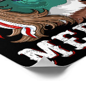 Patriotic Mallard Duck Jagd American Waterfowl Poster (Ecke)