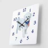 Patriotic Maltese Clock Quadratische Wanduhr (Winkel)