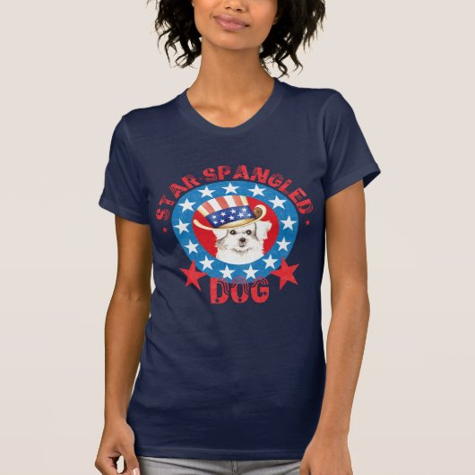 Patriotic Maltese T-Shirt (Vorderseite)