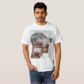 Patriotic Man Double Exposure T-Shirt (Vorne ganz)