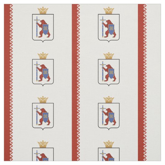 Patriotic Mari El Flag Stoff (Muster)