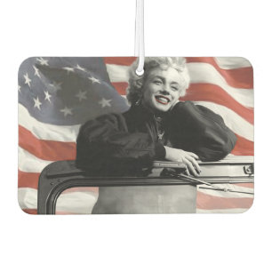 Patriotic Marilyn Autolufterfrischer