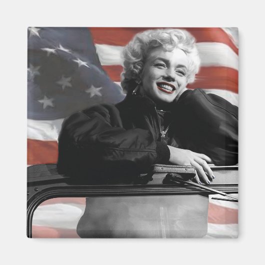 Patriotic Marilyn Magnet (Vorne)