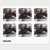 Patriotic Marilyn Quadratischer Aufkleber (Blatt)