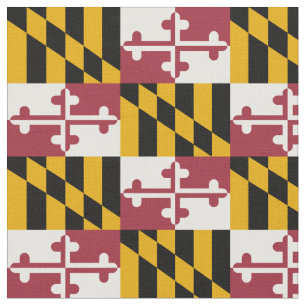 Patriotic Maryland Flag Stoff