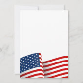 Patriotic Masonic Einladungen | Rot weiß und blau (Rückseite)