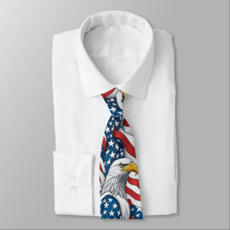 Patriotic Men's Krawatte: American Eagle und USA F Krawatte