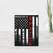 Patriotic Mens Promoted To G Pa Est 2026 First Tim Karte (Vorderseite)