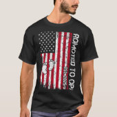 Patriotic Mens Promoted To Opa Est 2025 First Time T-Shirt (Vorderseite)
