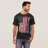 Patriotic Mens Promoted To Opa Est 2025 First Time T-Shirt (Vorne ganz)
