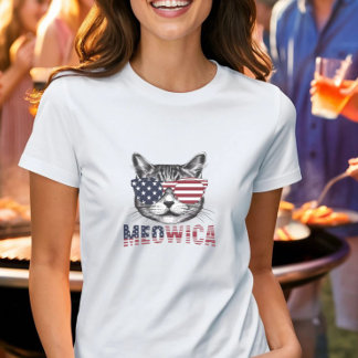 Patriotic Meowica Cat T - Shirt