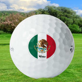 Patriotic Mexican Flag Golf Balls, Eagle, Mexiko Golfball