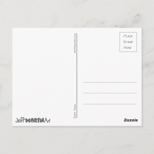 Patriotic Middle Finger Postkarte (Rückseite)