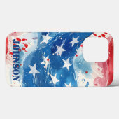 Patriotic Military America iPhone Case Cover (Rückseite (Horizontal))