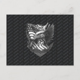 Patriotic Military Appreciation Thank You Veterans Feiertagspostkarte