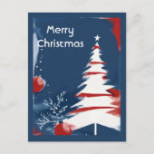 Patriotic Military USA Weihnachten Postkarte (Vorderseite)