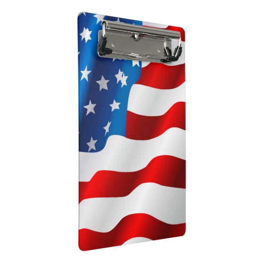 Patriotic Mini Clipboard Klemmbrett (Schrägansicht)