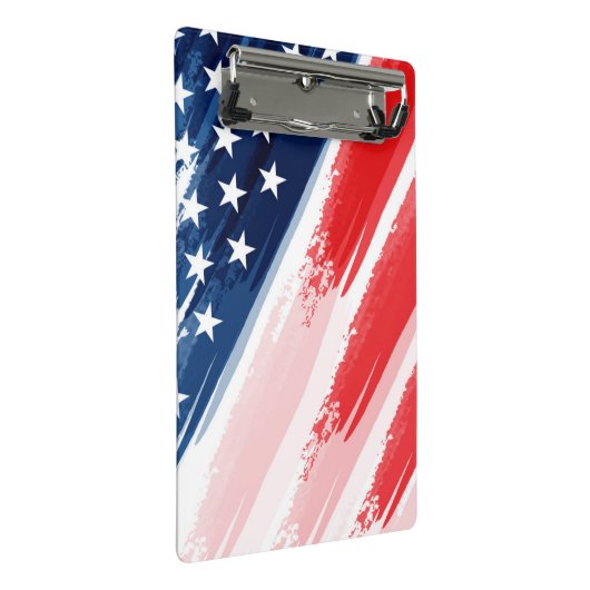 Patriotic Mini Clipboard Mini Klemmbrett (Schrägansicht)