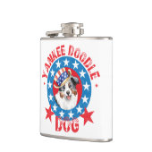 Patriotic Miniature American Shepherd Flachmann (Links)