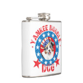 Patriotic Miniature American Shepherd Flachmann (Rechts)