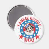 Patriotic Miniature American Shepherd Magnet (Vorderseite/Rückseite)