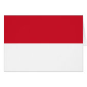 Patriotic Monaco Flag (Vorderseite (Horizontal))