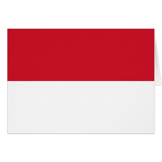 Patriotic Monaco Flag (Vorderseite (Horizontal))