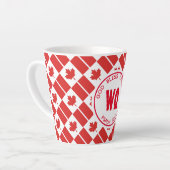 Patriotic Monogam CANADA FLAG Milchtasse (Linke Ecke)