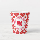 Patriotic Monogam CANADA FLAG Milchtasse (Vorderseite)