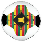 Patriotic Monogram GHANA FLAG Fußball (Gedreht)