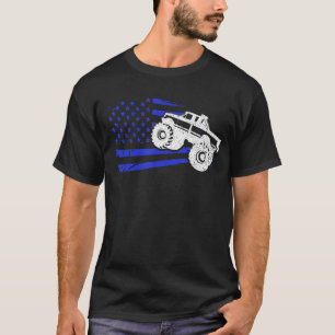 Patriotic Monster Truck Fahrer Lover America T-Shirt