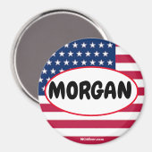 Patriotic MORGAN Magnet (Vorderseite/Rückseite)