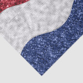 Patriotic Mosaic Waves Seidenpapier (Ausschnitt)