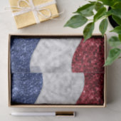 Patriotic Mosaic Waves Seidenpapier (Geschenk)