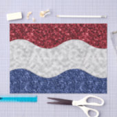 Patriotic Mosaic Waves Seidenpapier (Handwerk)
